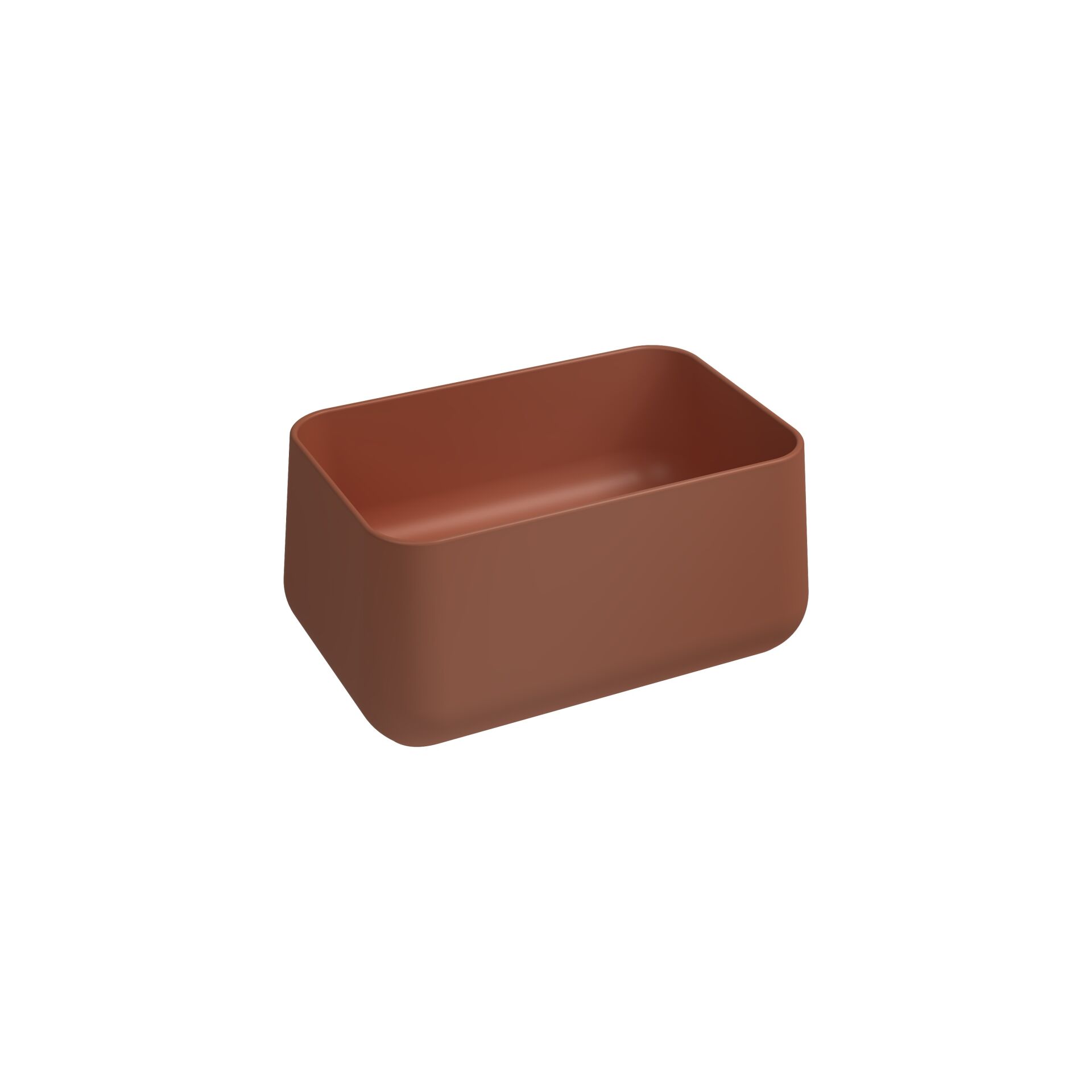 İsvea Allegro Tezgah Üstü Monoblok Lavabo 60 cm Terracotta 10ALS6066I