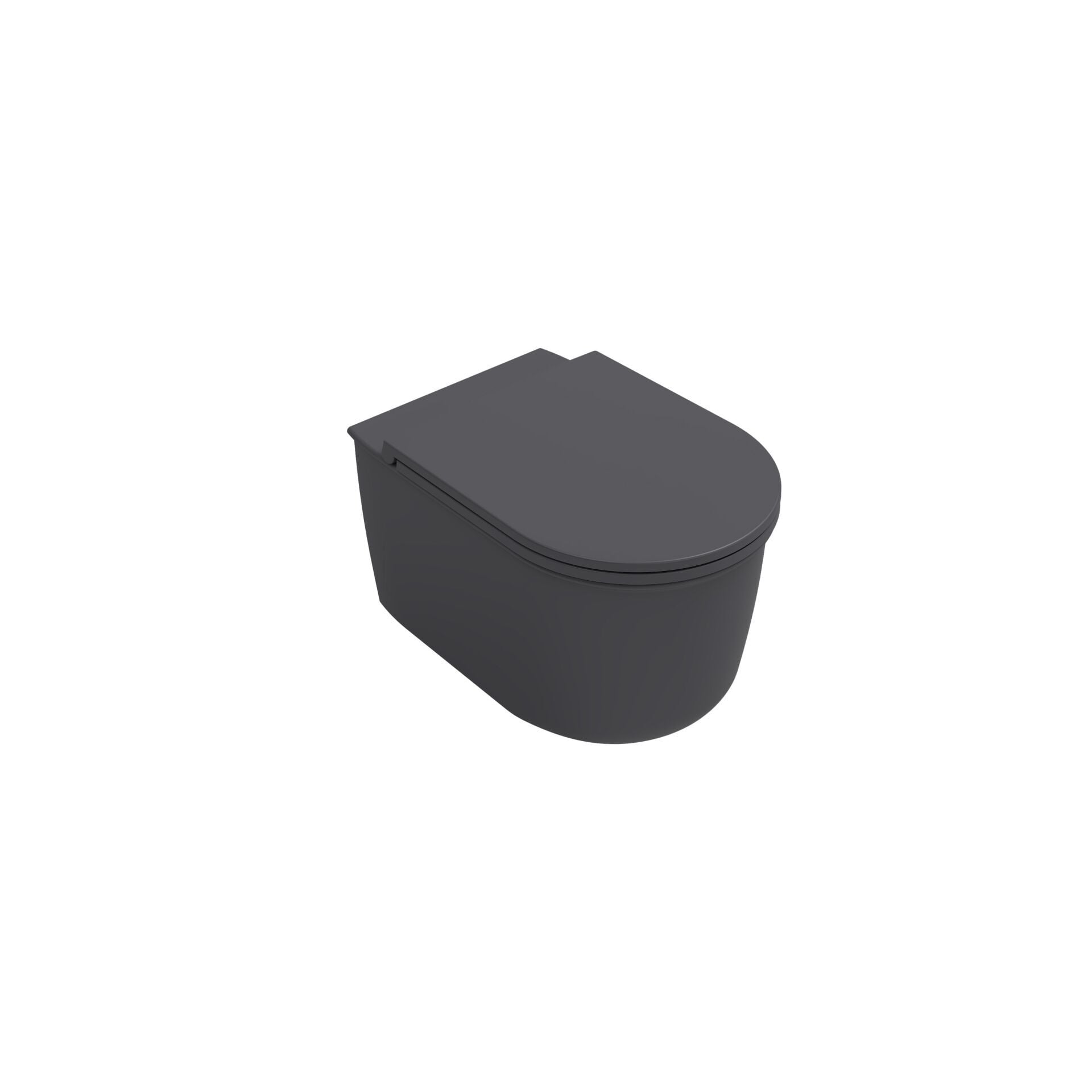 İsvea Fluido Waterfall Flush Asma Klozet Antrasit 10FD02001-2C ( KAPAKSIZ ) – Asma Klozet