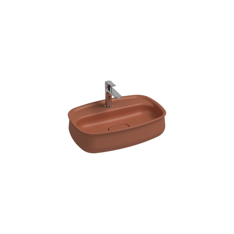 İsvea Fluido Tezgah Üstü Lavabo 60 cm Terracotta 10FDS6066I