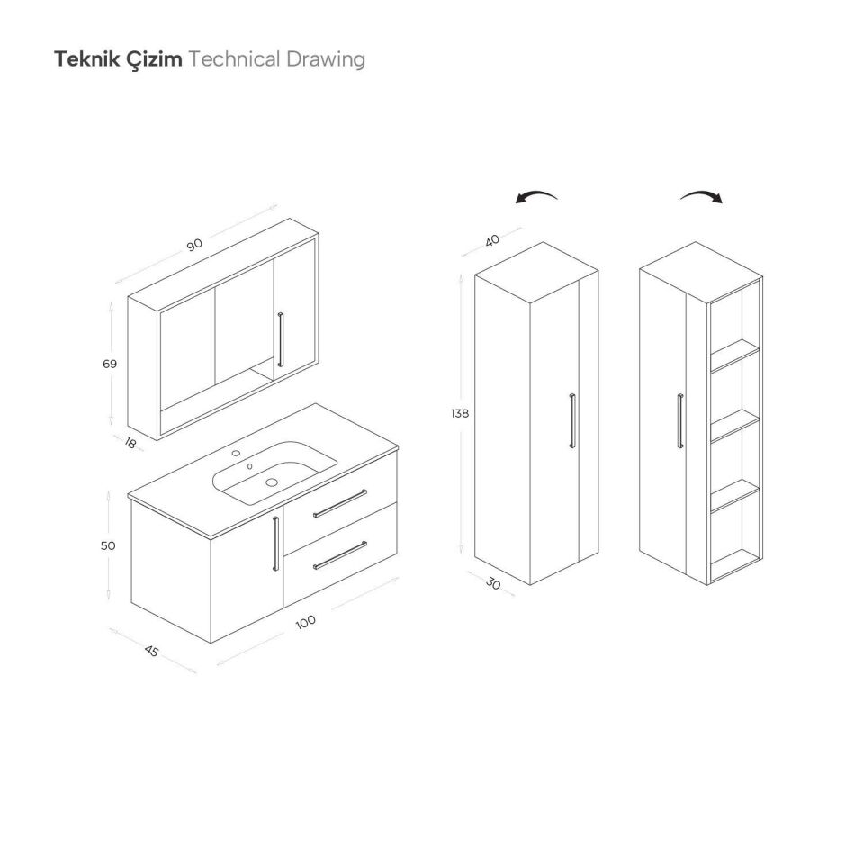 Shower Moon – Banyo Mobilyaları