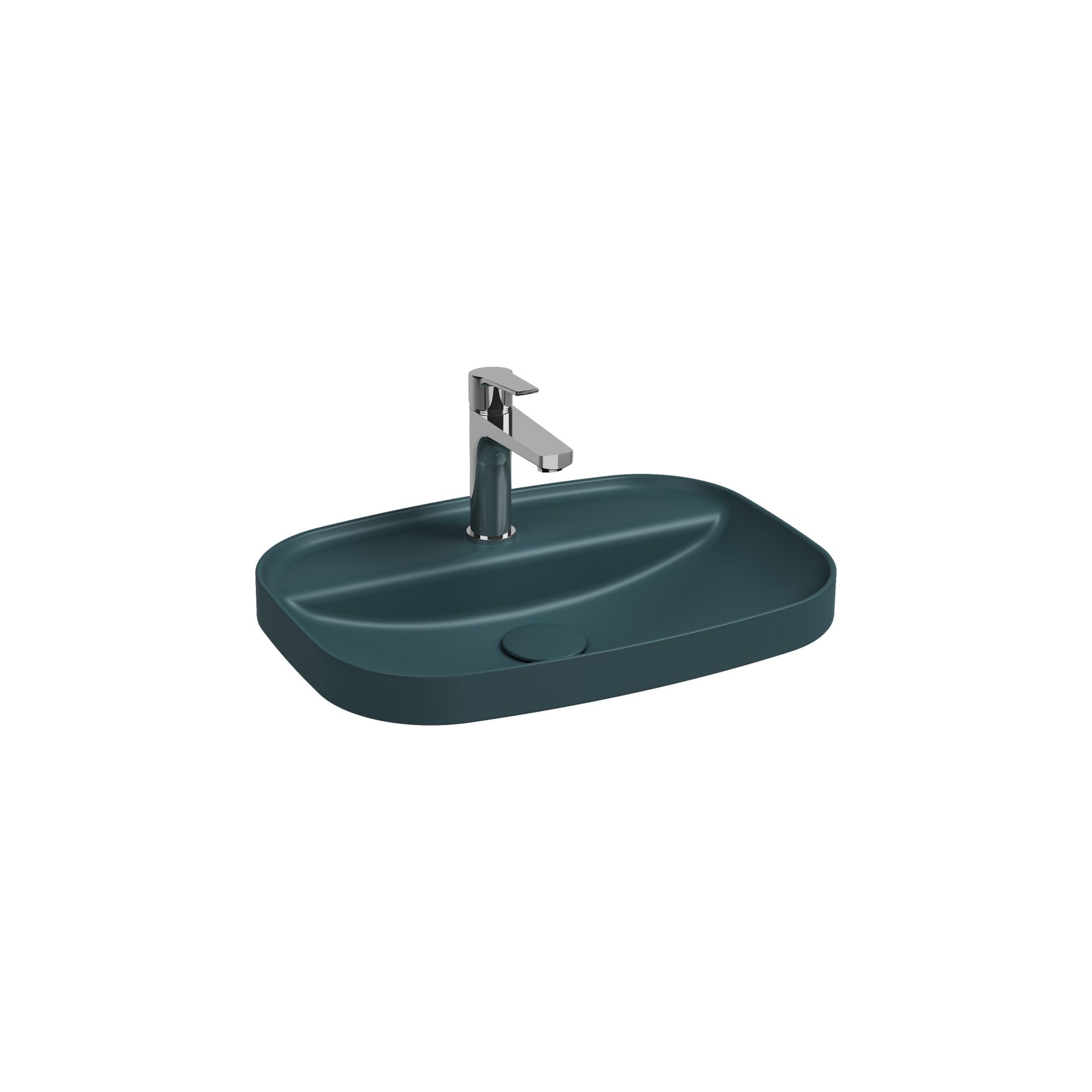 İsvea Infinity Inset Lavabo 55 cm Petrol Yeşili 10NFS50P55I