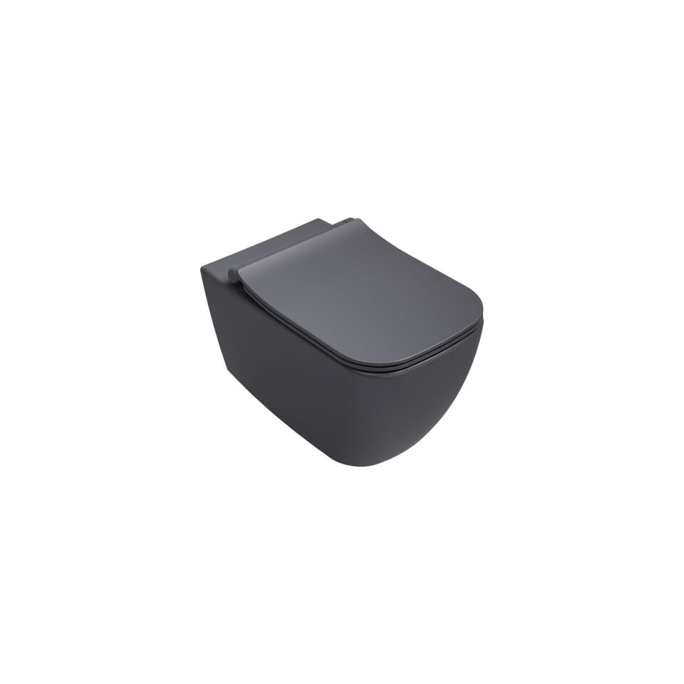 İsvea Vea Rimless Asma Klozet Antrasit 10VA02004-2C ( KAPAKSIZ )