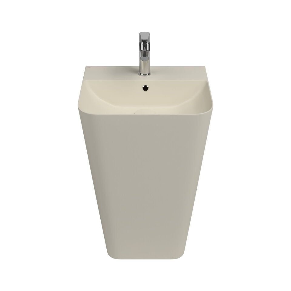 İsvea Sott Aqua Monoblok Yerden Lavabo 50 cm Fildişi 10SQS37K01I