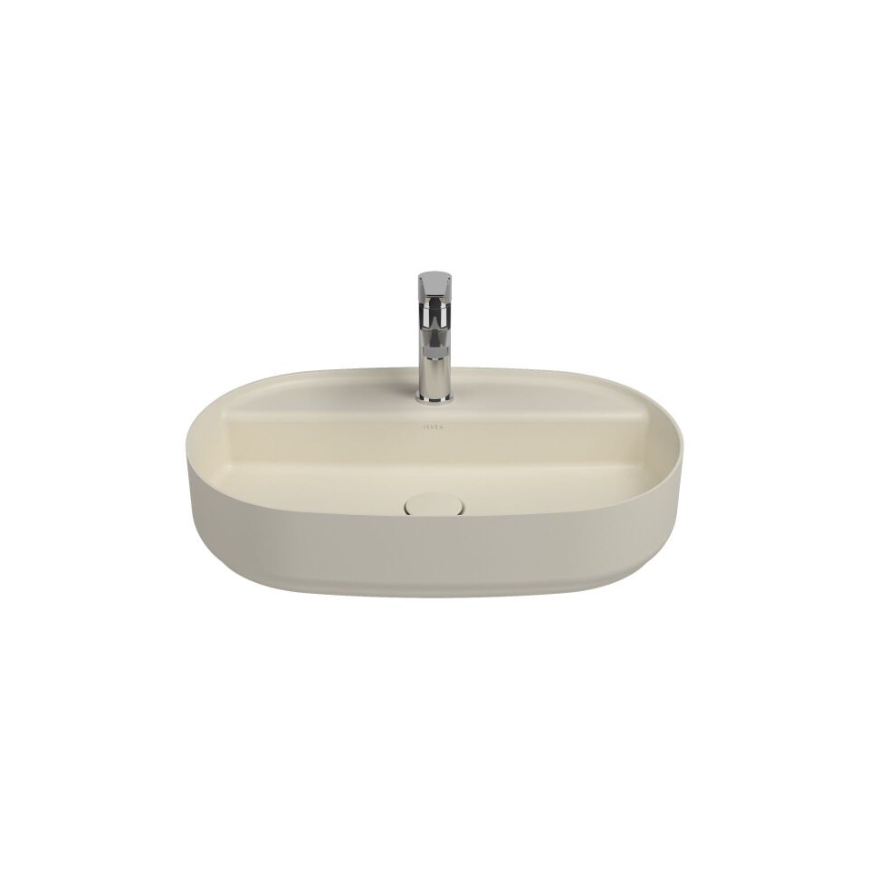 İsvea Infinity Tezgah Üstü Lavabo 60 cm Fildişi 10NFS65K60I