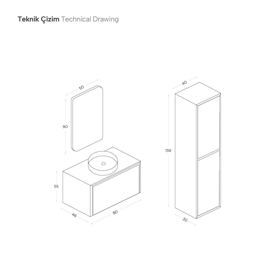 Shower Line 80 – Banyo Mobilyaları