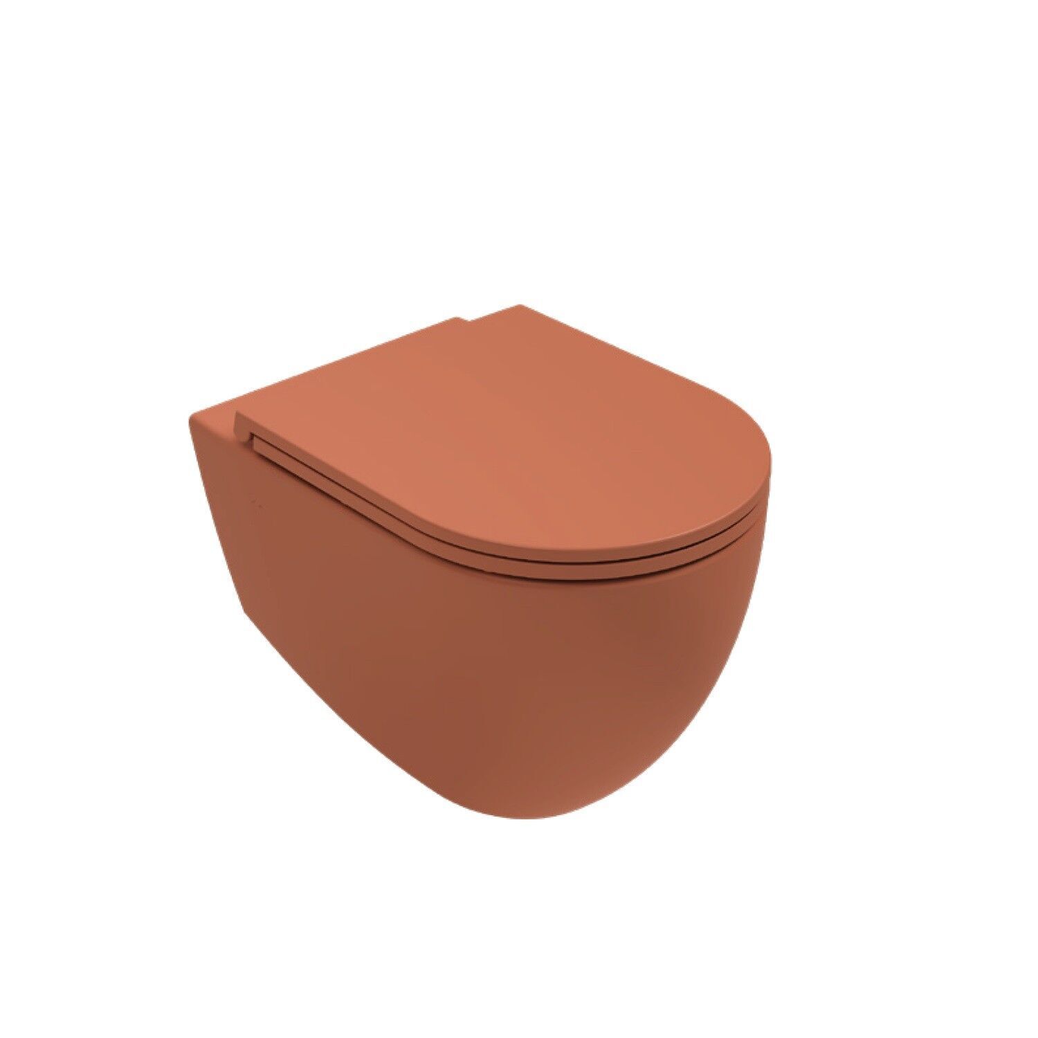 İsvea Infinity Due Vortex Flush Asma Klozet Terracotta 10NF02003-2U ( KAPAKSIZ ) – Asma Klozet