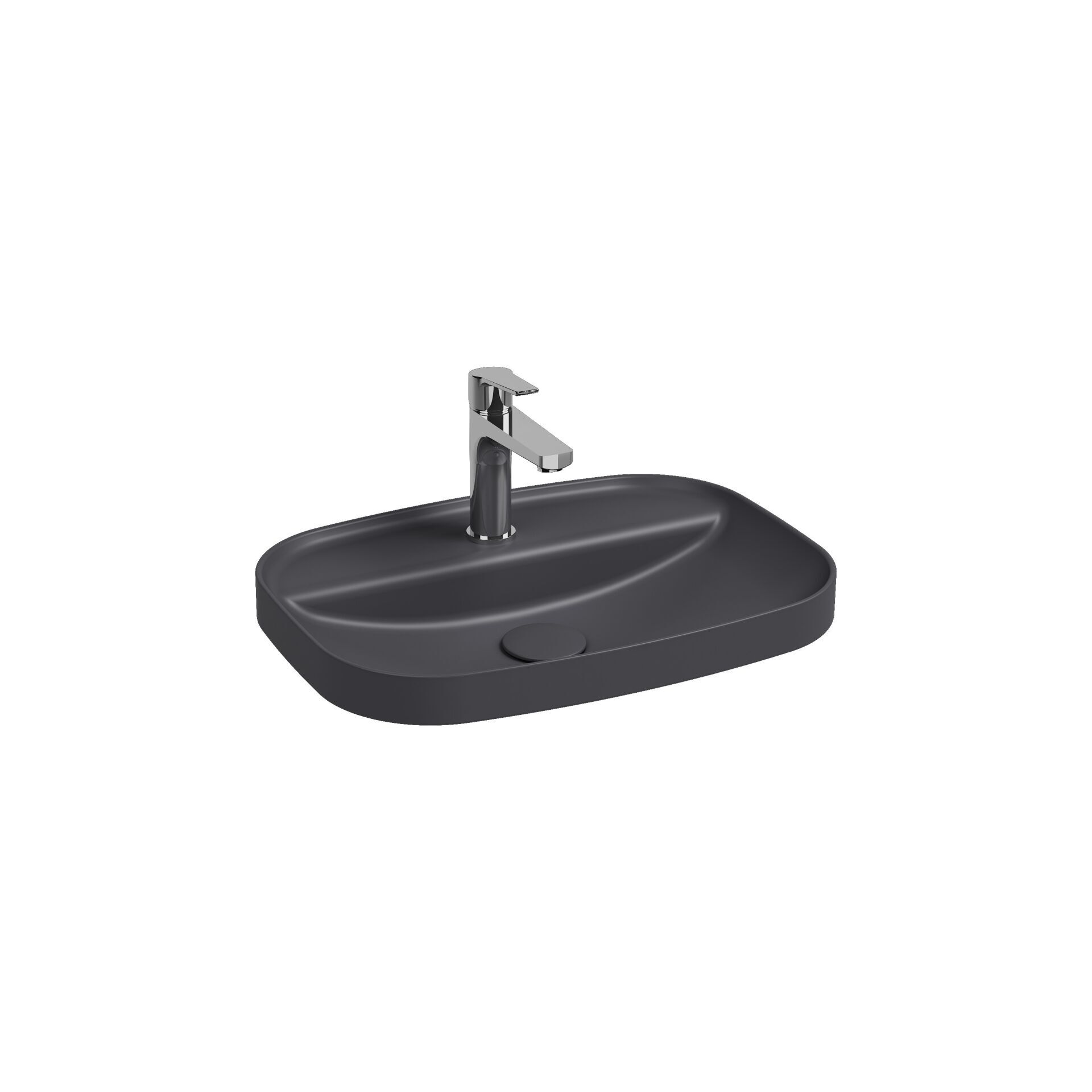 İsvea Infinity Inset Lavabo 55 cm Antrasit 10NFS50C55I – Vitrifiye