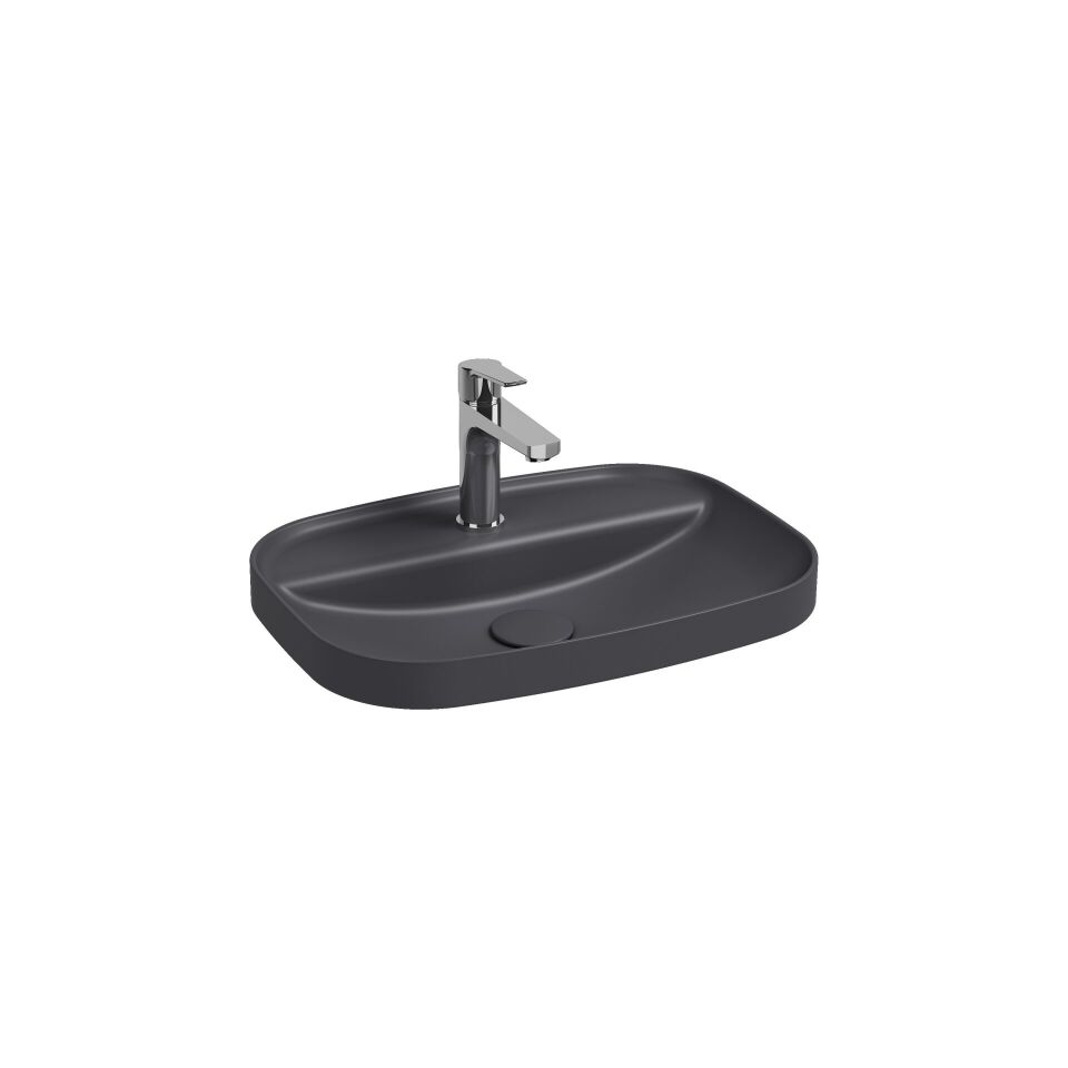 İsvea Infinity Inset Lavabo 55 cm Antrasit 10NFS50C55I