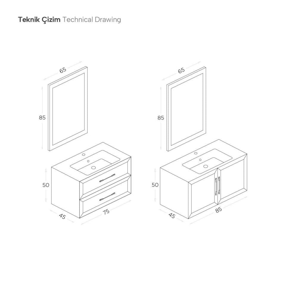 Shower Lexa 85 – Banyo Mobilyaları