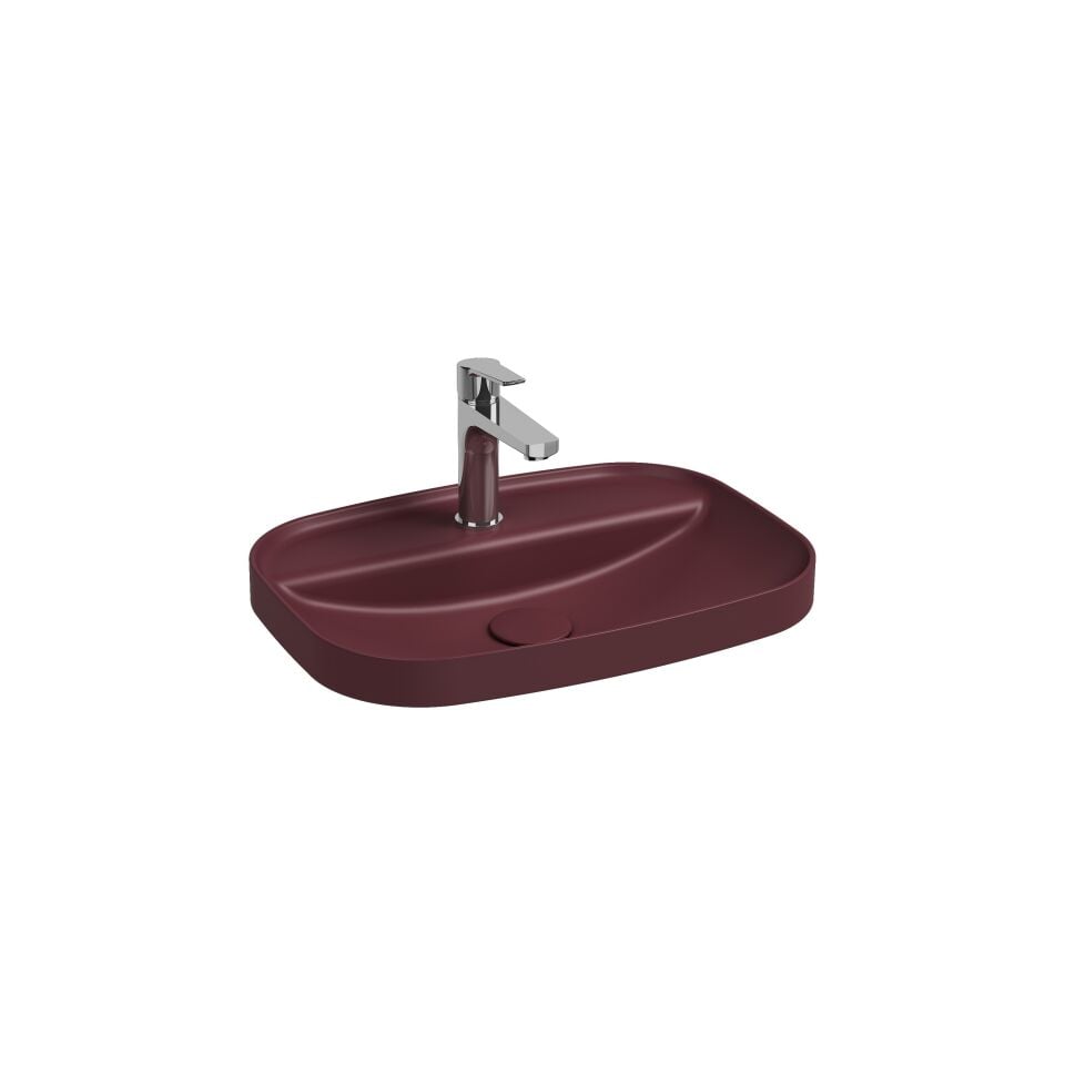 İsvea Infinity Inset Lavabo 55 cm Rustik Bordo 10NFS50R55I