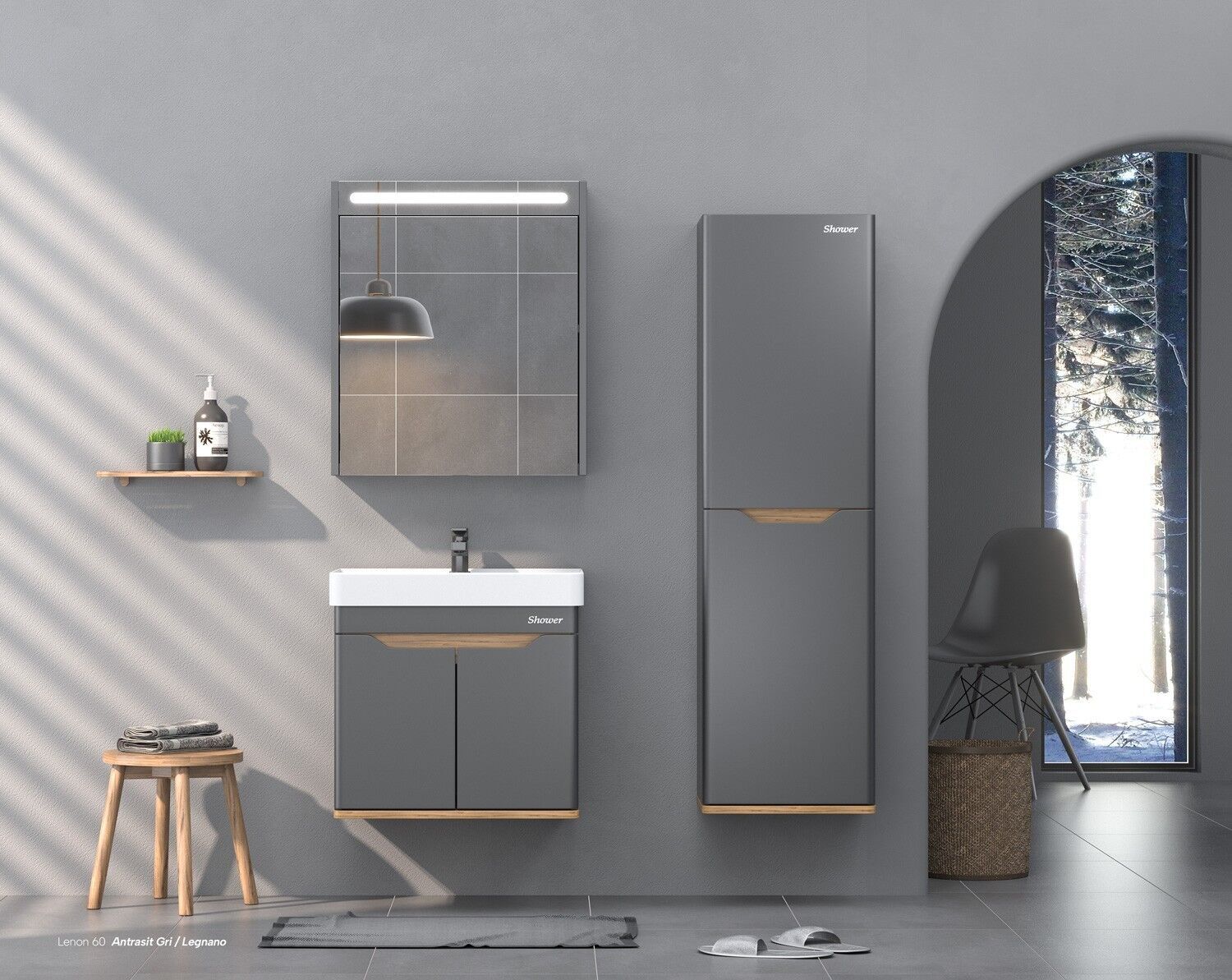 Shower Lenon 60 – Banyo Mobilyaları